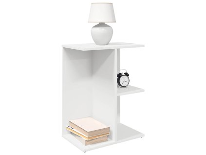 Noční stolky 2 ks bílý 46,5x29x61 cm kompozitní dřevo 858651