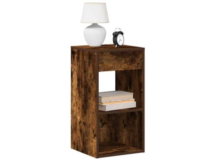 Noční stolek se zásuvkou kouřový dub 35x34x66,5 cm 858721