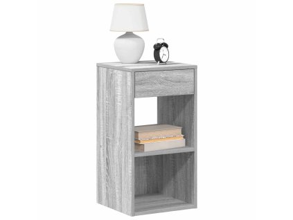 Noční stolek se zásuvkou šedý sonoma 35x34x66,5 cm 858723