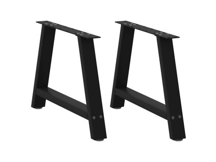 Nohy konferenčního stolku ve tvaru A, 2 ks, černé, 70 x (42-43) cm, ocel 4012840