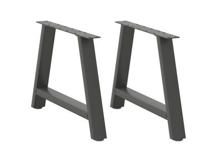 Nohy konferenčního stolku ve tvaru A, 2 ks, antracitové, 70 x (42-43) cm, ocel 4012842