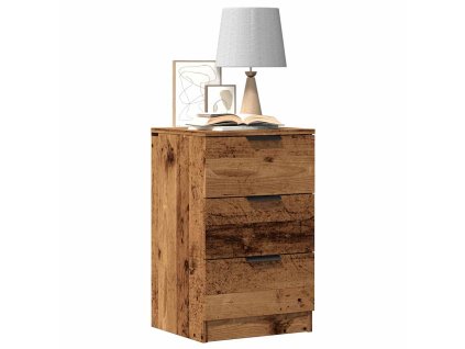 Noční stolky 2 ks old wood 40 x 36 x 65 cm kompozitní dřevo 856933