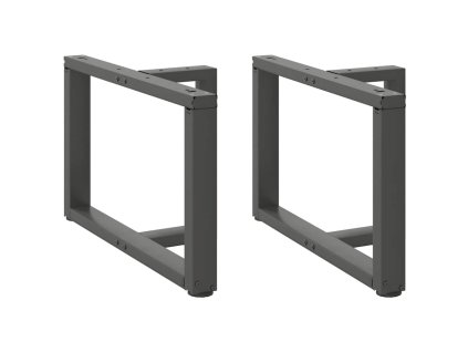 Nohy konferenčního stolku ve tvaru T, 2 ks, antracitové, 70 x 25 x (42-43) cm, ocel 4013038