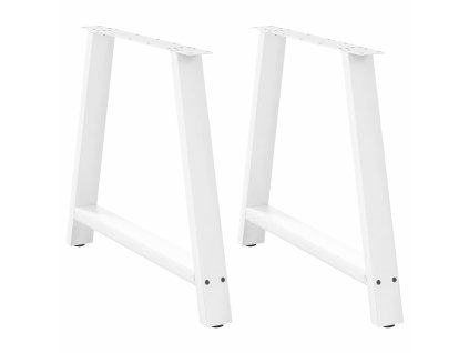 Nohy k jídelnímu stolu ve tvaru A, 2 ks, bílé, 90 x (72-73) cm, ocel 4012861
