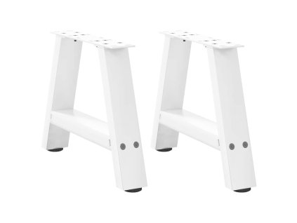 Nohy konferenčního stolku ve tvaru A, 2 ks, bílé, 30 x (30-31) cm, ocel 4012809
