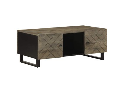 Konferenční stolek černý 100 x 54 x 40 cm masivní mangovník 4017696