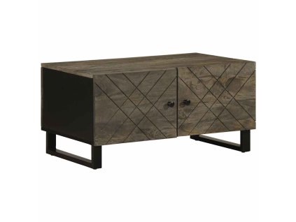 Konferenční stolek černý 80x50x40 cm masivní mangovníkové dřevo 4017689