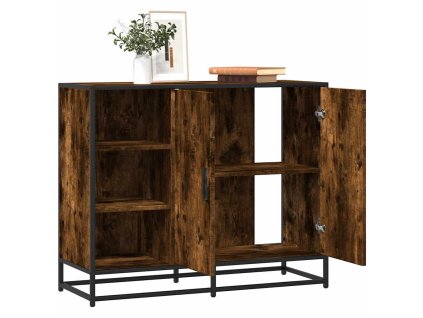 Příborník kouřový dub 92 x 35 x 76 cm kompozitní dřevo 849021