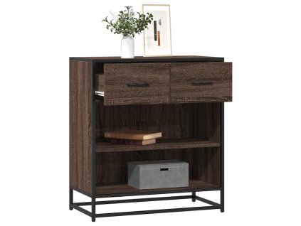 Příborník hnědý dub 68x35x76 cm kompozitní dřevo 848988