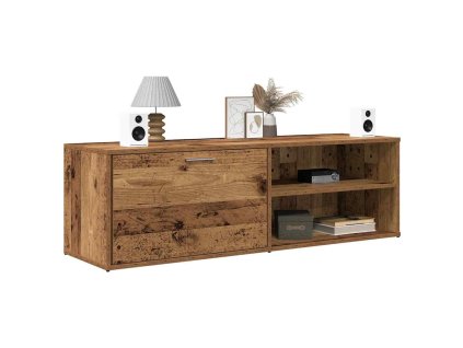 TV stolek starého dřeva 120 x 34 x 37 cm dřevotříska 855972