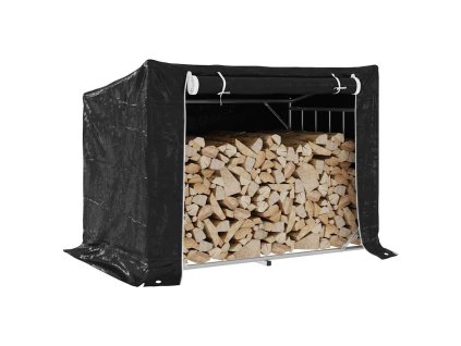 Stojan na palivové dřevo s krytem 150,5x100,5x110,5 cm 4104943