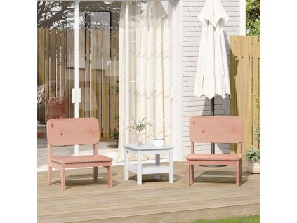 Zahradní židle 2 ks 60x52,5x72 cm masivní dřevo douglasky 859325