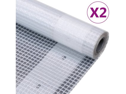 Krycí plachty 2 ks 260 g/m² 2 x 15 m bílé 3082816