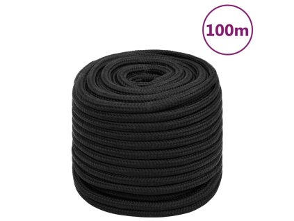 Lodní lano celočerné 18 mm 100 m polypropylen 152525