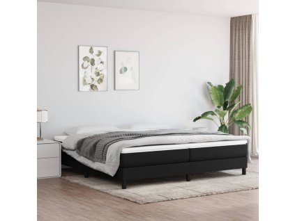 Rám postele s boxspringem černý 200 x 200 cm textil 3120542
