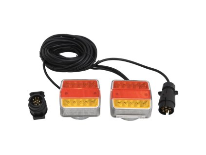 Světla na přívěs 2 ks červená 10,5x7,5x10 cm 12V LED žárovky 152904