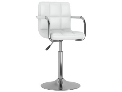 Jídelní židle bílá umělá kůže 3087906