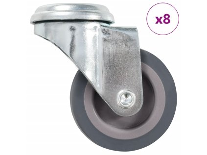 8 ks otočná kolečka s otvorem pro šroub 50 mm 277841