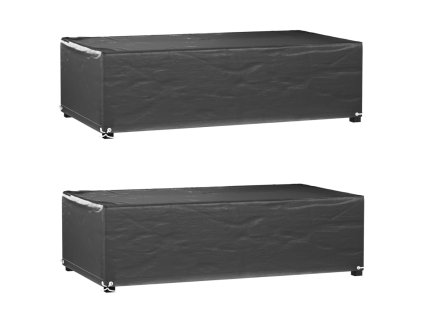 Plachty na zahradní nábytek 2 ks s 8 očky 125x70x35 cm obdélník 3155340