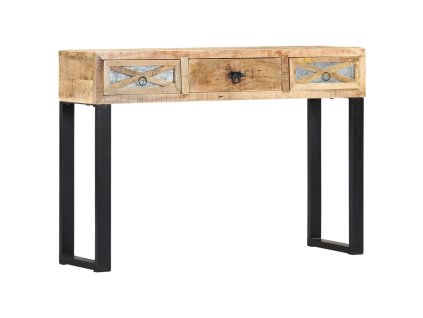 Konzolový stolek 110 x 30 x 76 cm masivní mangovníkové dřevo 282761