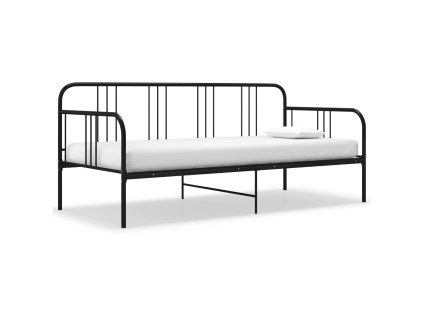 Rám postele bez matrace černý kov 90 x 200 cm 324749