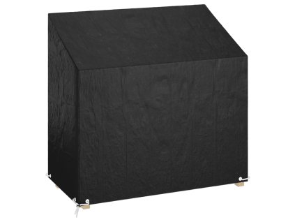 Plachta na zahradní lavici 8 oček 130 x 70 x 70/88 cm PE 319338