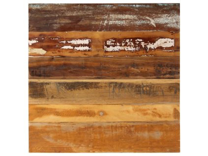 Čtvercová stolní deska 70 x 70 cm 15–16 mm recyklované dřevo 286048
