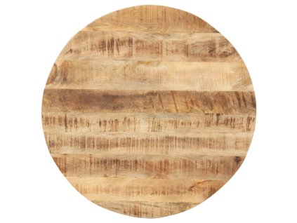 Stolní deska masivní mangovníkové dřevo kulatá 15–16 mm 80 cm 286003