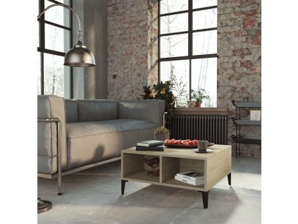 Konferenční stolek dub sonoma 60 x 60 x 30 cm kompozitní dřevo 805989