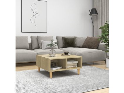 Konferenční stolek dub sonoma 60 x 60 x 30 cm kompozitní dřevo 805980