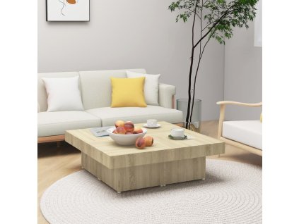 Konferenční stolek dub sonoma 90 x 90 x 28 cm dřevotříska 806915