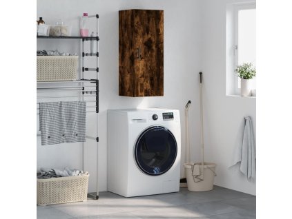 Nástěnná skříňka kouřový dub 34,5 x 34 x 90 cm 828857