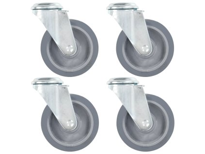 Otočná kolečka s otvorem pro šroub 4 ks 100 mm 143426