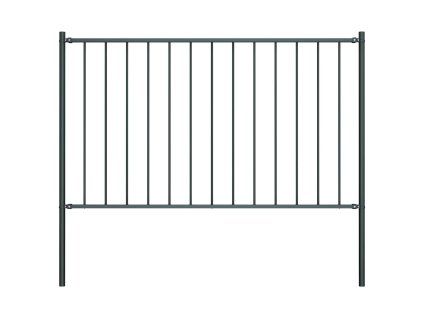 Plotový panel Woerden se sloupky ocelový 1,7x0,75 m antracitový 145212