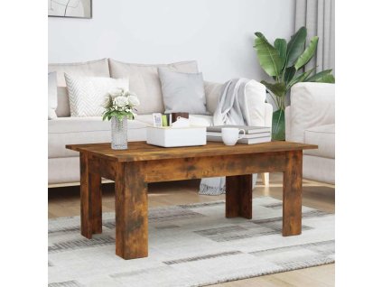 Konferenční stolek kouřový dub 100x60x42 cm kompozitní dřevo 815426