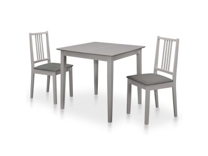 3dílný jídelní set MDF šedý 276397