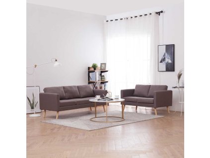 2dílná sedací souprava textilní taupe 276858
