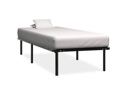 Rám postele černý kov 100 x 200 cm 284679