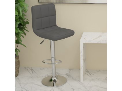 Barová židle tmavě šedá textil 334230