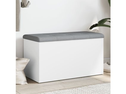 Úložná lavice bílá 82 x 42 x 45 cm, dřevo 835047
