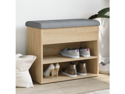 Lavice s botníkem dub sonoma 62 x 32 x 50 cm kompozitní dřevo 835098