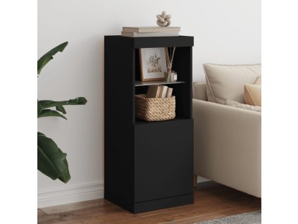 Příborník s LED osvětlením černý 41 x 37 x 100 cm 836687