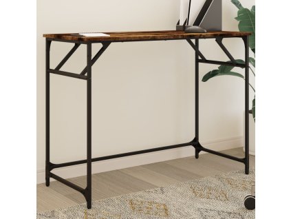 Psací stůl kouřový dub 100 x 45 x 76 cm kompozitní dřevo a ocel 842268