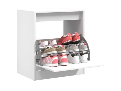 Botník bílý 60 x 42 x 69 cm kompozitní dřevo 839980