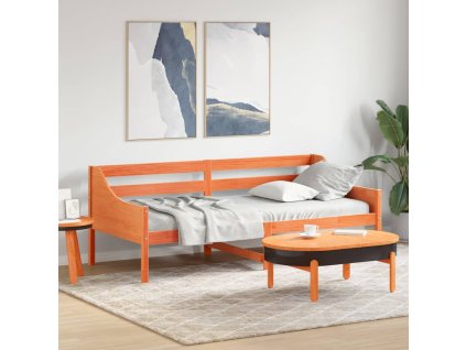 Válenda bez matrace voskově hnědá 80 x 200 cm masivní borovice 842829