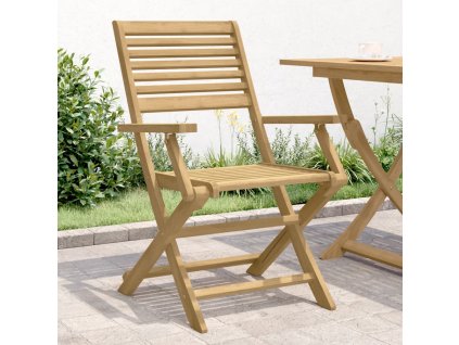 Skládací zahradní židle 4 ks 54,5x61,5x86,5 cm masivní akácie 365738