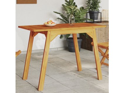 Zahradní jídelní stůl 110 x 56 x 75 cm masivní akáciové dřevo 366372