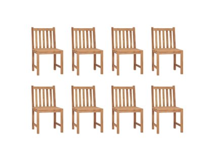 Zahradní židle 8 ks masivní teak 3073087