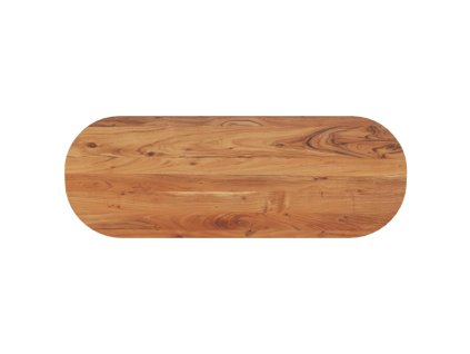 Stolní deska 110 x 40 x 3,8 cm oválná masivní akáciové dřevo 370095