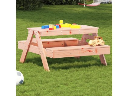 Piknikový stůl pro děti 88 x 97 x 52 cm masivní dřevo douglasky 832599